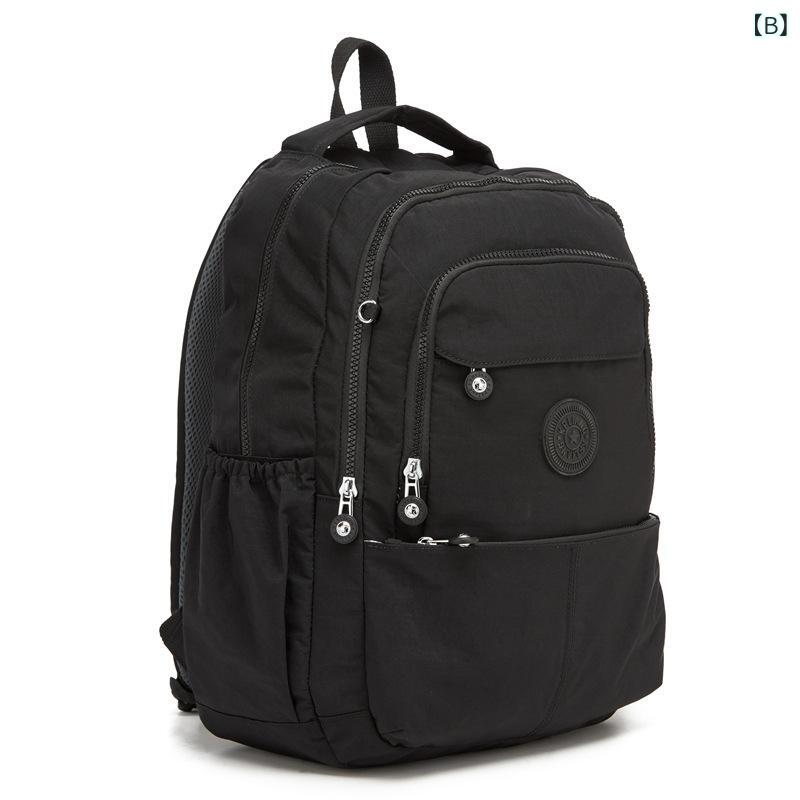 リュックサック 男女兼用 大容量 防水 ナイロン 旅行用 通勤 通学 PC対応 シンプル カジュアル ビジネスバッグ