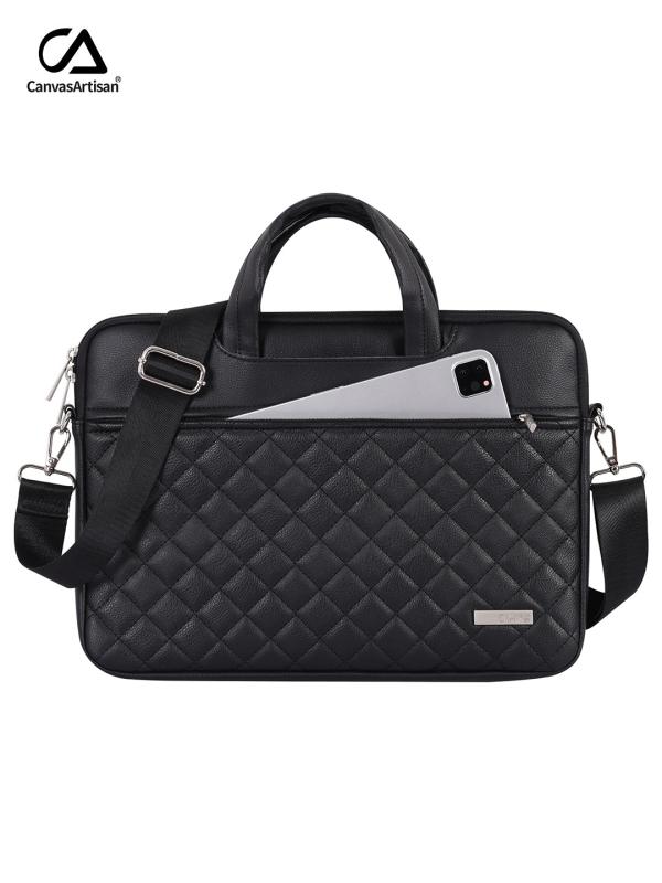 ビジネスバッグ レディース 通勤 ノートパソコン対応 13インチ 14インチ 50cm 耐衝撃 耐振動 菱形柄 内ポケット