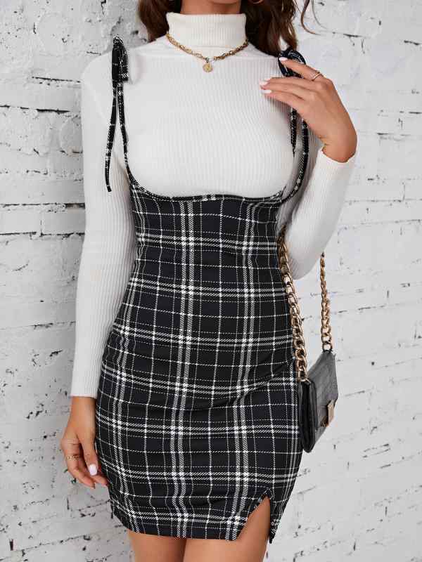 ワンピース レディース セクシー ヒップハグ ベルト付き チェック柄 秋冬 ドレス タイト 膝丈 女性 ファッション デート 街着 スタイリッシュ エレガント デザイン