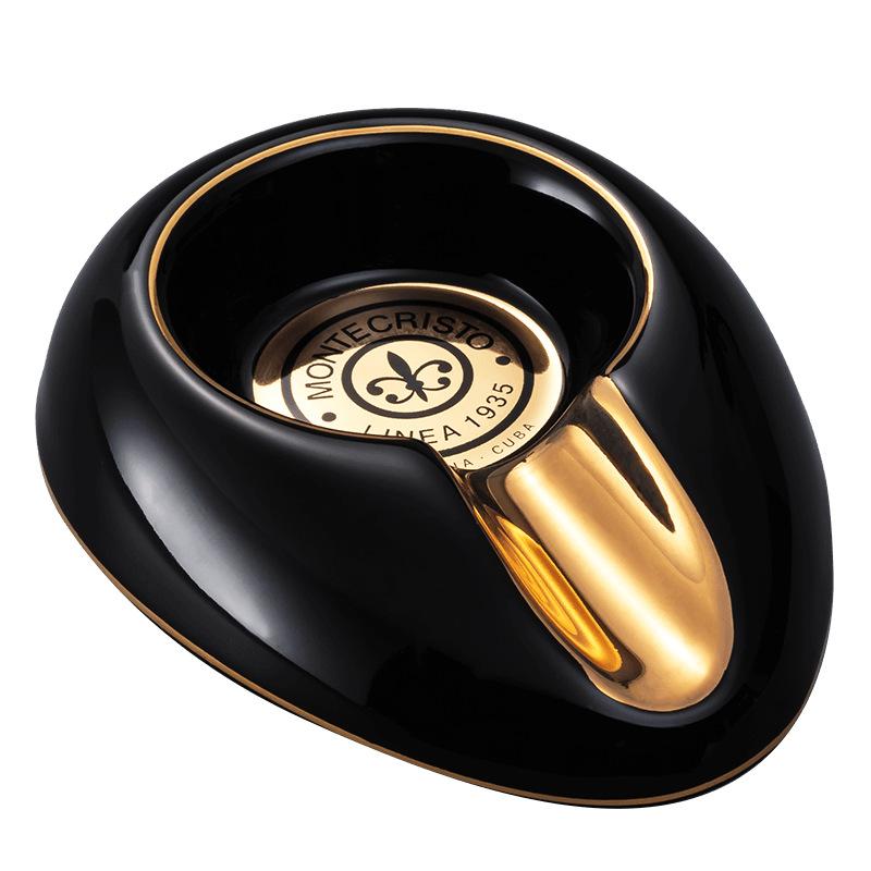 葉巻灰皿 欧風セラミック 大型単一支 大口径煙溝 陶器製アッシュトレイ リビングインテリア デコレーシ..