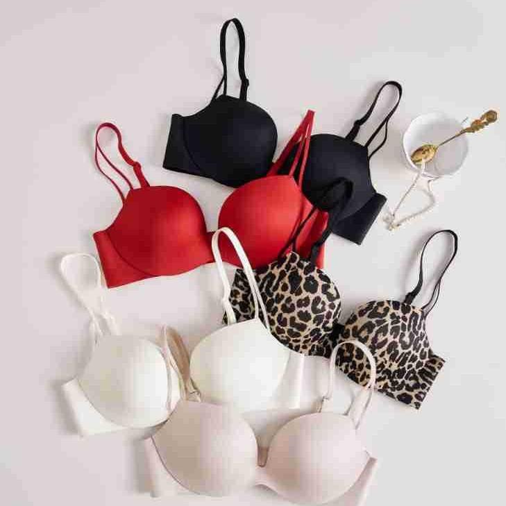 レディースノンワイヤーブラヒョウ柄...