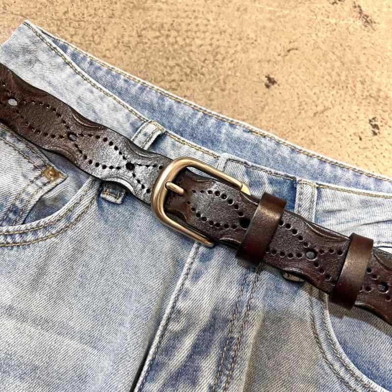 ・素材: 本革・革質: 頭層牛革・バックル素材: アロイ・留め具: ピン留め・カラー: ブラック, ダークブラウン, ライトブラウン, キャラメル, ワインレッド・幅: 2-4cm・長さ: 110cm