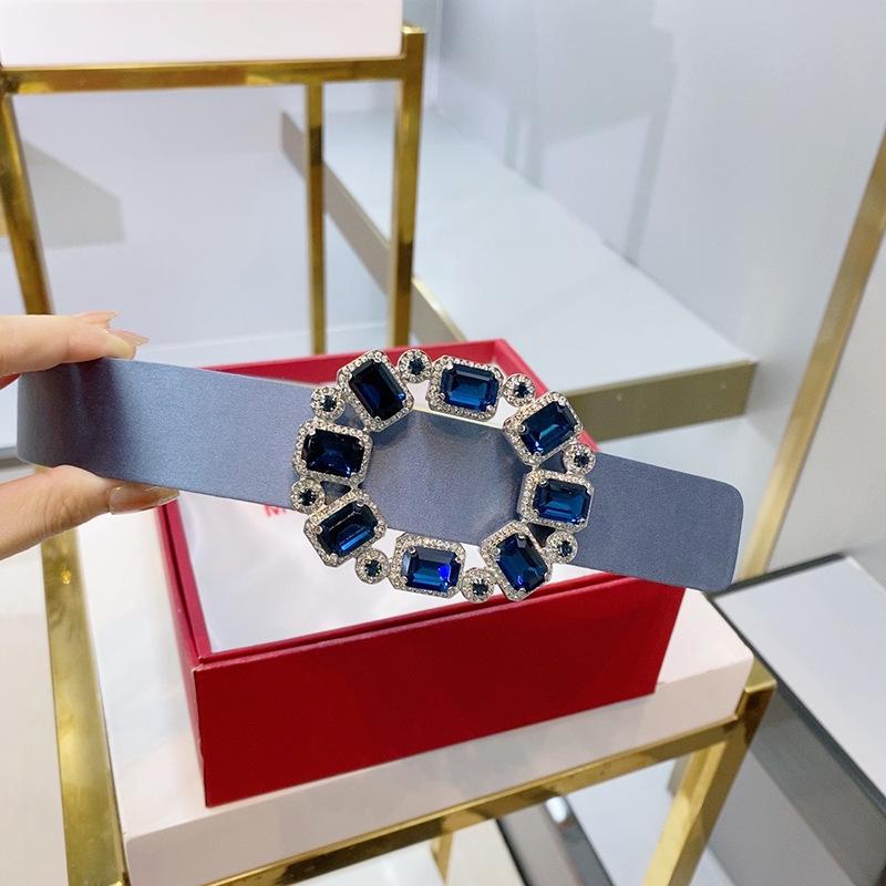 Rakuten - レディース ウエストベルト 高級感 緑宝石 ジルコニア シンプル シルク 装飾 アクセサリー ファッション 腰回り コーディネート 日常使い 軽量 洗練デザイン ユニーク モダン グリーン系 カラー 女性向け スタイリッシュ ベルト類 アクセント アイテ