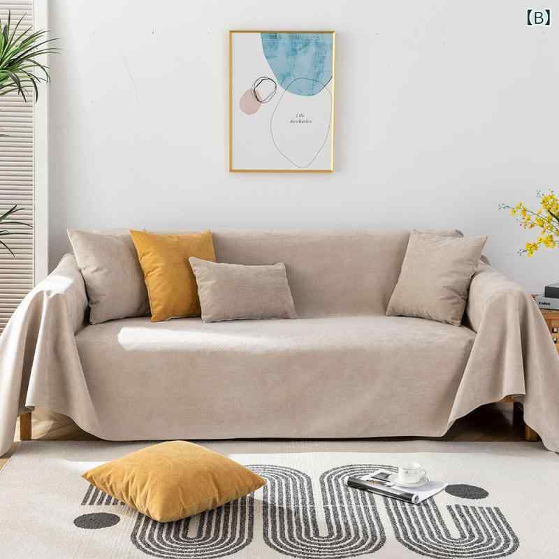 ソファカバー ペット用 防水 隔尿 無地 布製 シンプル クッションカバー 座布団カバー 家具保護 汚れ防止 通年 室内用 家庭用 洗える 伸縮 フィット 滑り止め ダブルレイヤー 多機能 汎用 大型犬 小型犬 猫用 [3]