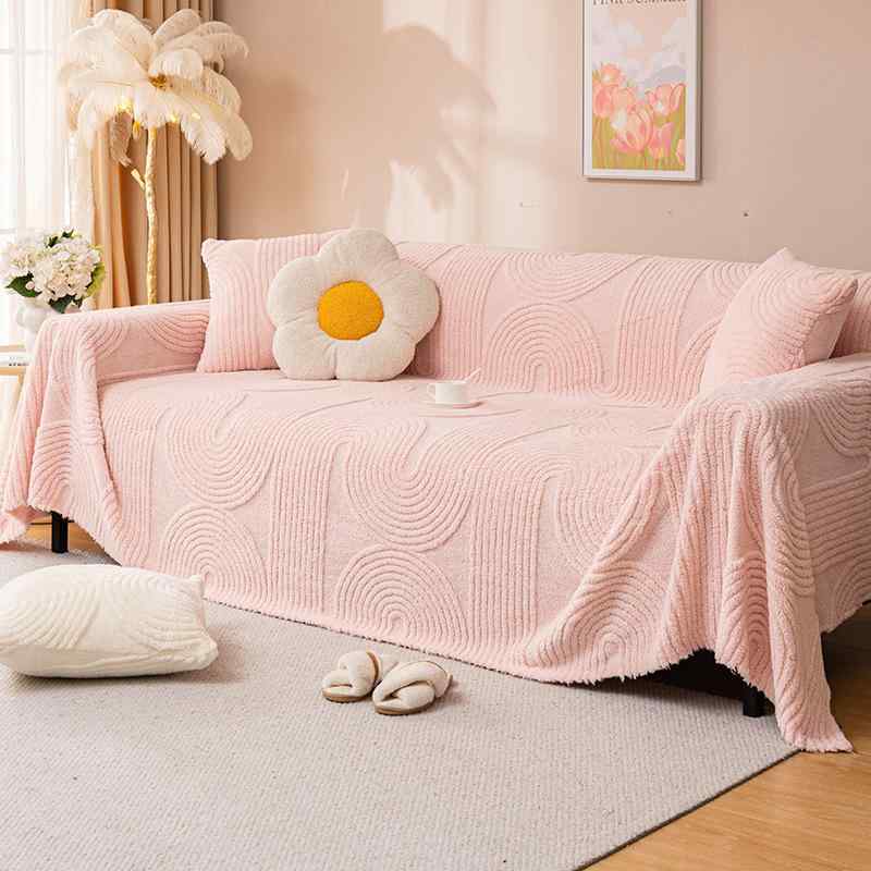 秋冬 ふわふわ ソファカバー クリーム風 全覆盖 ブランケット 暖か素材 モダンインテリア 家庭用 クッションカバー 代用 防汚 防ダニ 柔らか リラックス 寝室 応接間 シンプル デザイン 人気色 ベージュ系