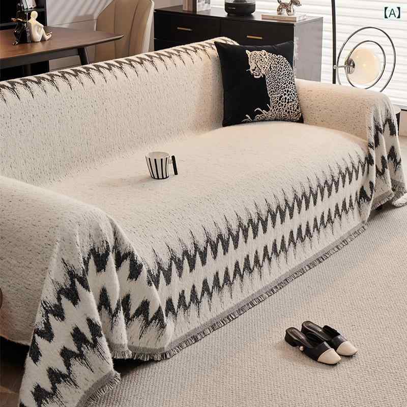 ソファカバー ソファ巾 秋冬用 フェイクファー ミンク調 高級感 全面保護 シンプルデザイン 軽奢インテ..