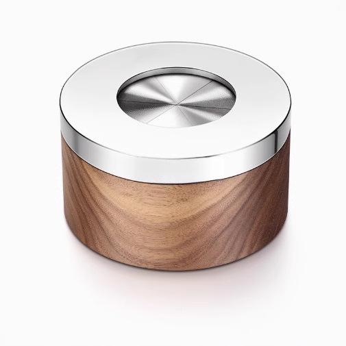 アッシュトレイ メンズ ウォールナット木 ステンレス 高級感 クリエイティブ 個性的 デザイン 蓋付き ..