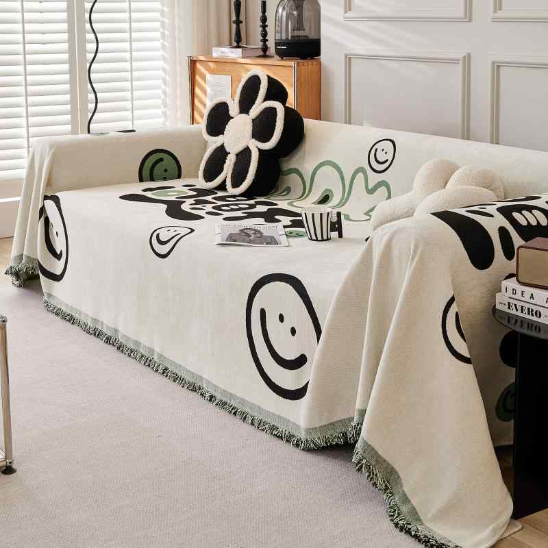 ソファカバー 猫爪耐性 両面使用 手洗い可能 スエード調 ジャカード織り 家庭用 インテリア リビング ..