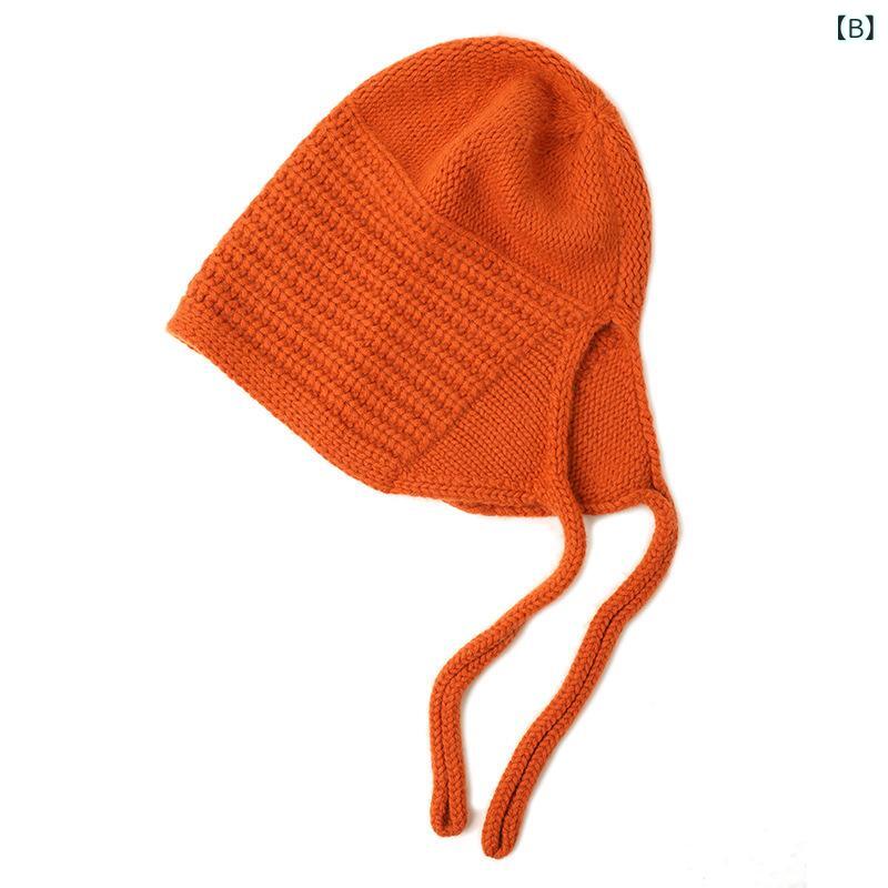 ニット帽 男女兼用 秋冬 保暖 耳当て 紐付き 無地 ファッション 暖か ユニセックス ベーシック コーデ 日常使い 防寒 シンプル モコモコ かわいい デザイン ヘッドウェア アクセサリー ウィンター スタイル ヘアアレンジ