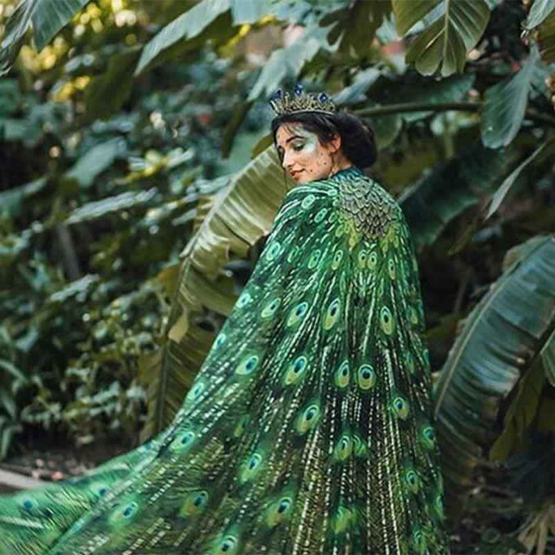 レディース シフォン ショール 孔雀柄 花柄 ビーチ 海辺 UVカット 防晒 ケープ 春夏 写真撮影用 軽量 ..