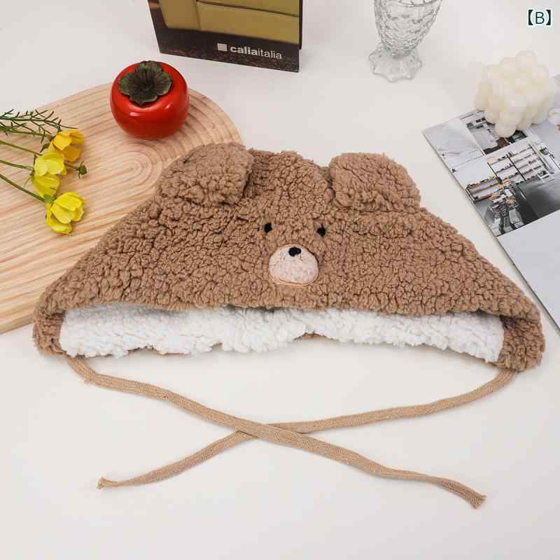 秋冬 レディース クマ耳帽子 耳当て 防寒 保暖 暖か マフラー スカーフ 厚手 毛織り ファー素材 2点セット ベーシック コーディネート 日常使い 通勤 通学 アウトドア