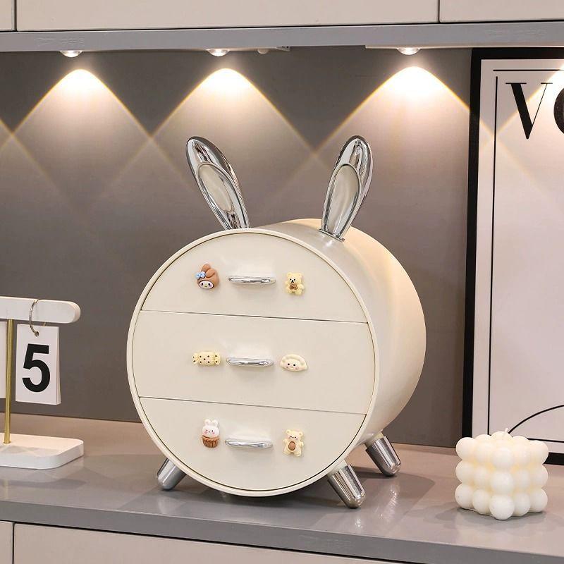 玄関収納 ウサギ型 鍵置きボックス 引き出し式 置物架 かわいいデザイン モダンインテリア リビング 靴..