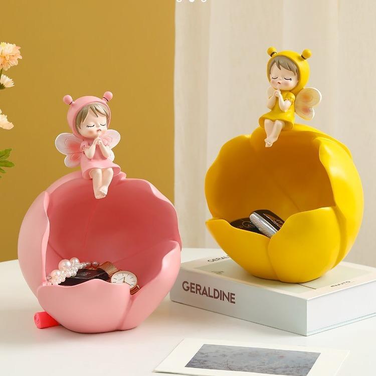 玄関飾り 鍵収納 かわいい女の子 クリエイティブ 高級感 小衆 現代シンプル インテリア 入り口飾り 家..