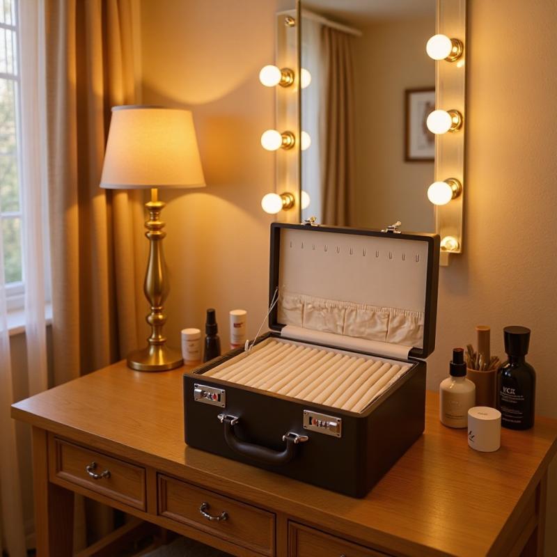 ジュエリーボックス パスワードロック 手提げ 三層収納 展示 指輪 ネックレス ブレスレット アクセサリ..