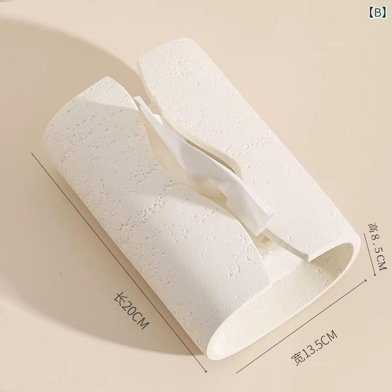 ティッシュボックス 侘寂風 洞石調 家庭用 ホテル用 リビングルーム コーヒーテーブル サイドテーブル 紙巾ケース インテリア雑貨 デコレーション 置き物 デザイナー雑貨 モダンインテリア