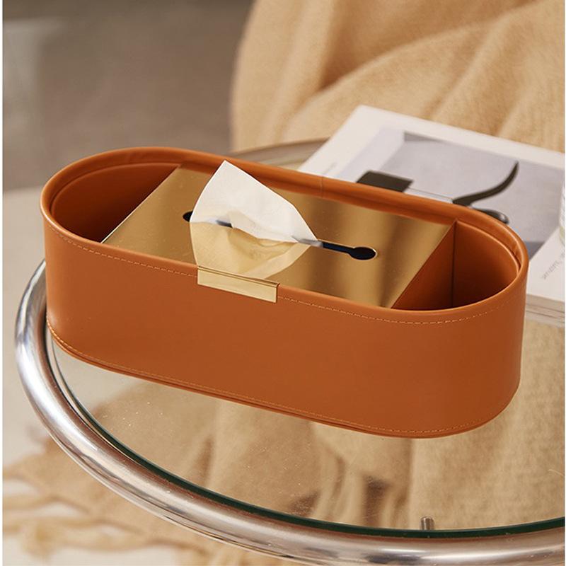 リビング 家用 デスクトップ ティッシュケース 高級感 クリエイティブ 多機能 リモコン収納 蓋付き 引..