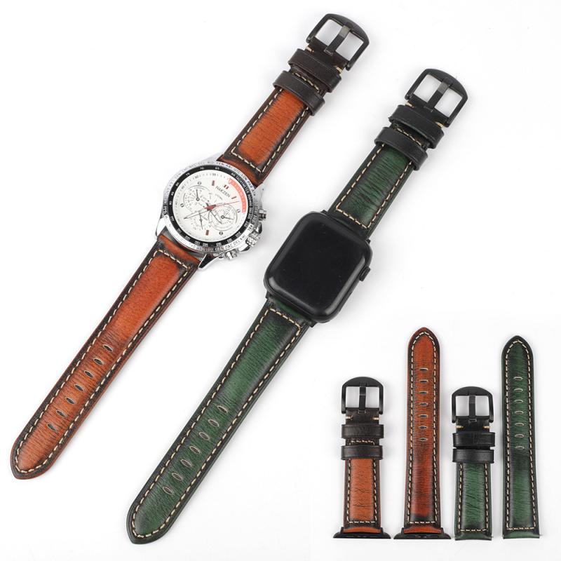 Apple Watch バンド レディース メンズ ユニセックス レトロ 本革 手作り ヴィンテージ 牛革 ストラップ 対応 SE 6 5 4 3 2 軽量 快適 フィット