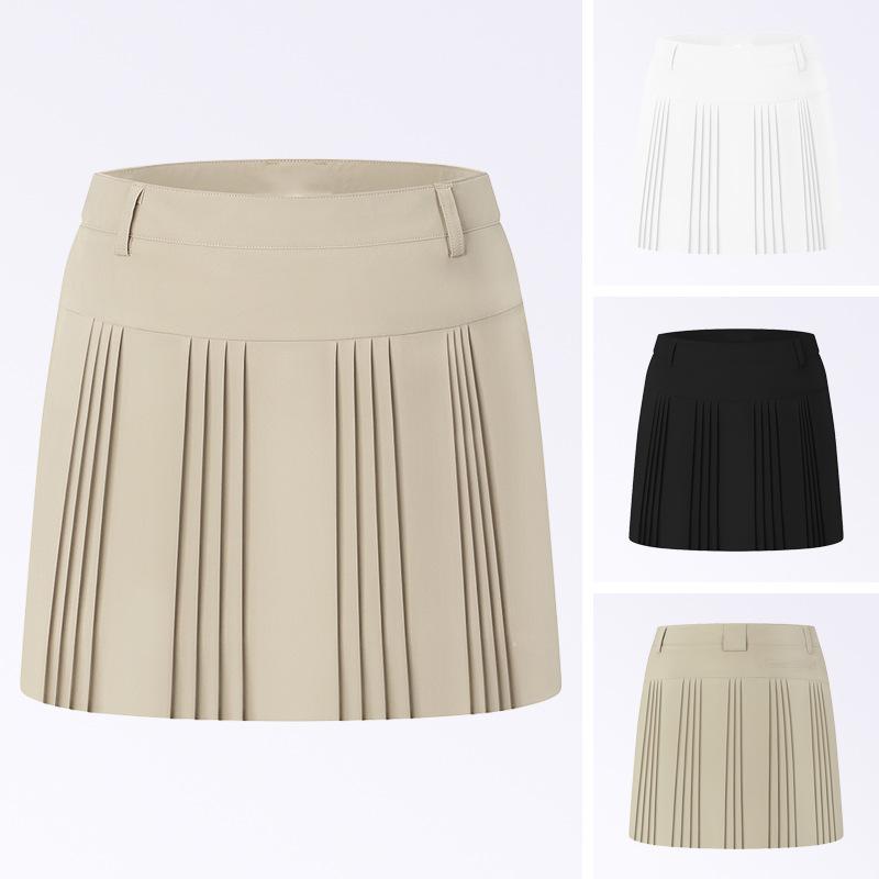 スカート レディース 春夏 ゴルフ テニス プリーツ ショート 防走光 スポーツ フィットネス カジュアル 軽量 吸湿速乾