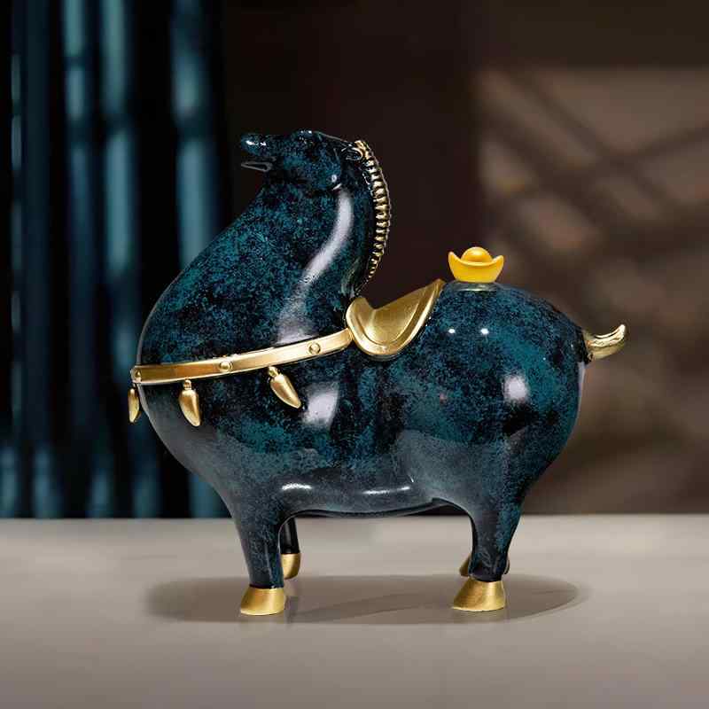 風水置物 家庭用 開運 ラッキーアイテム インテリア デコレーション リビングルーム 玄関ホール TVキャ..