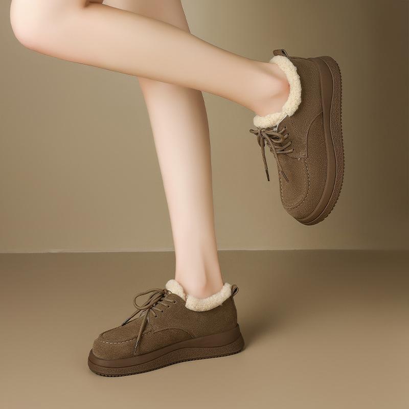 レディース スノーブーツ 保暖 厚底 ローカット 秋冬 綿素材 レイヤード 合わせやすい 軽量 防水 日常..