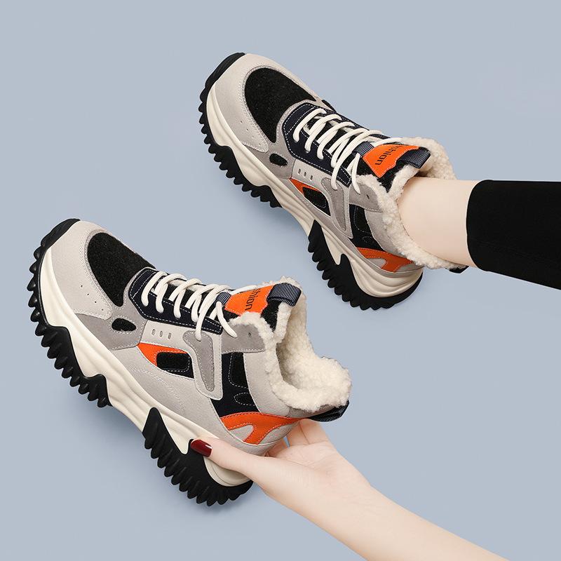 スノーブーツ レディース 秋冬 皮毛一体 加厚 綿 暖か 雪地対応 防水 防寒 履きやすい 大きめサイズ 日..