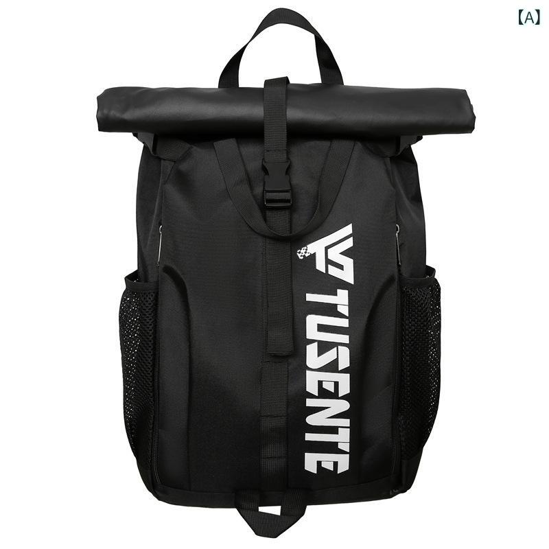 メンズ バックパック スポーツ リュック バスケットボール サイクリング バドミントン PC収納 旅行 出張 ファッション クール 多機能