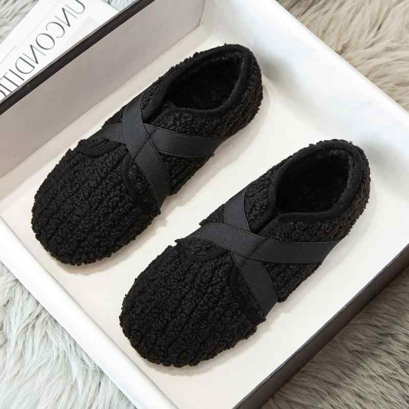 ブーツ レディース 秋冬 厚底 ラムウール 暖か ふわふわ 綿素材 豆豆デザイン 大きいサイズ 日常履き ..