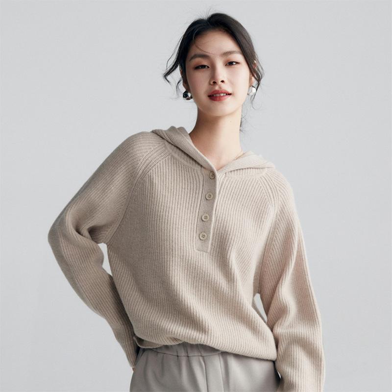 ・素材: カシミヤ 80-90%・柄: 無地・厚み: 中厚・組み合わせ: 単品・スタイル: プルオーバー・シルエット: Aライン・袖丈: 長袖・丈: ミディアム(50cm超65cm以下)・色: ダークグレー,オートミール・サイズ: M,L