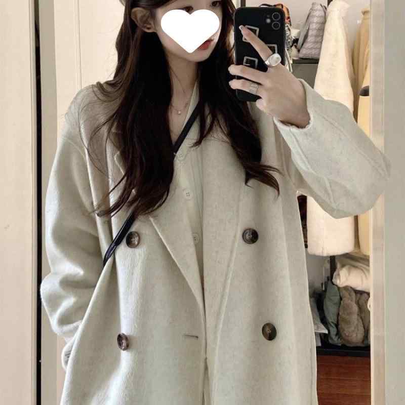 ・厚み: 中厚・シルエット: ルーズ・着丈: 普通(50-65cm)・袖丈: 長袖・色: オートミール,ブラック,グレー,ピンク,キャメル,スモーブルー・サイズ: XS(52.5kg以内),S(52.5-57.5kg),M(57.5-62.5kg),L(62.5-70kg),XL(70-85kg)・スタイル: 通勤・対象: 女性・袖型: 通常袖・前立て: 無ボタン