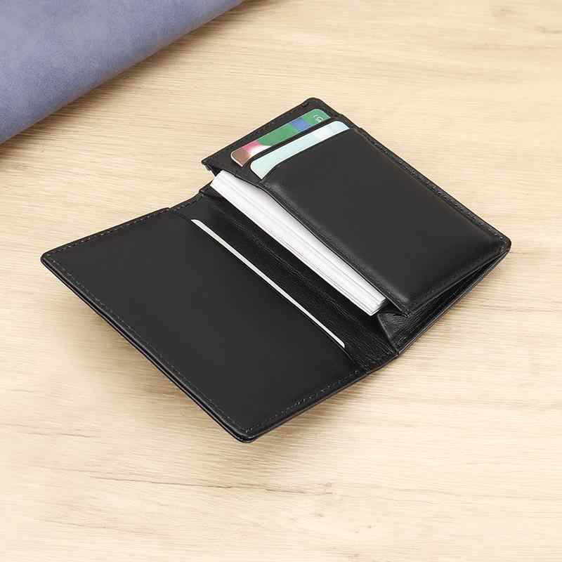 名刺入れ メンズ 本革 厚手 ワイド ナパ革 シンプル ビジネス カードケース 通勤用 軽量 吸湿速乾 高級感