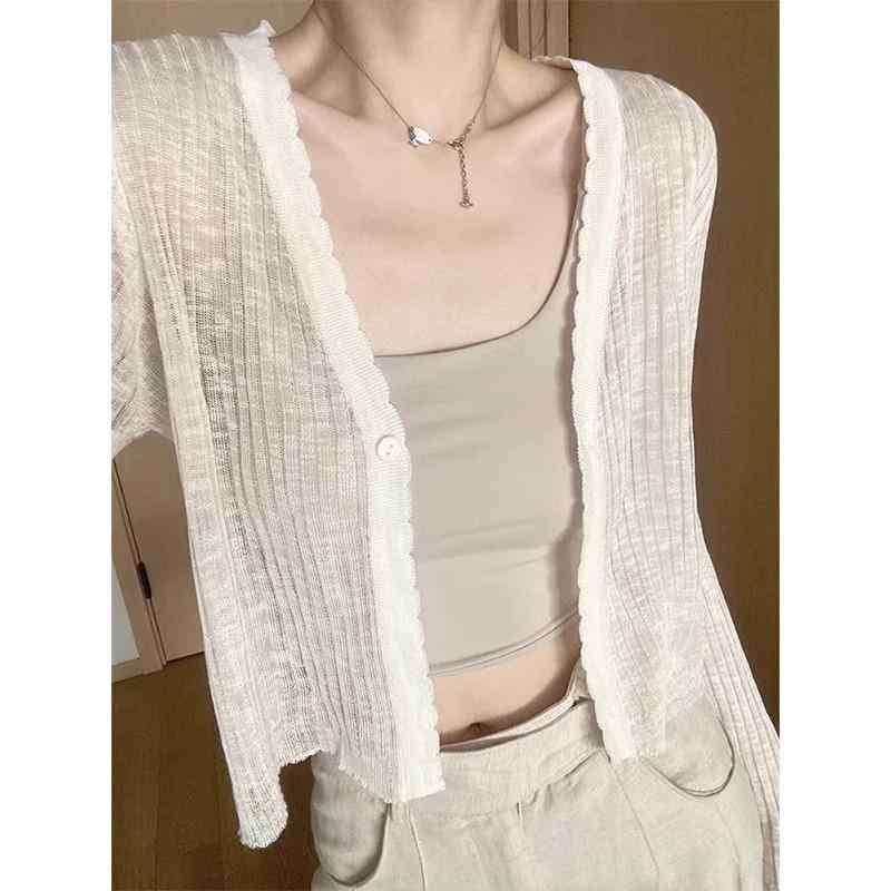 ・柄: 無地・厚み: 薄手・セット: 単品・款式: ベーシック・シルエット: スタンダード・袖型: ストレート・襟型: Vネック・袖丈: ロング・ディテール: ボタン・着丈: ショート(40cm超50cm以下)・加工: ノンアイロン・色: ...