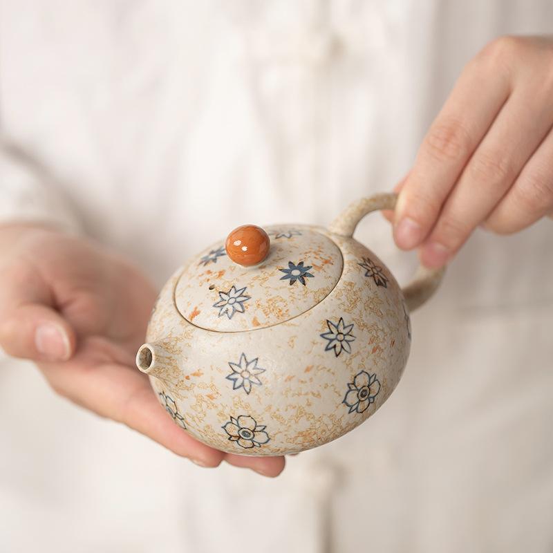 茶壺 家庭用 陶器 西施壺 功夫茶具 大容量 古風釉薬 伝統茶器 泡茶セット セラミック ティーポット 家..