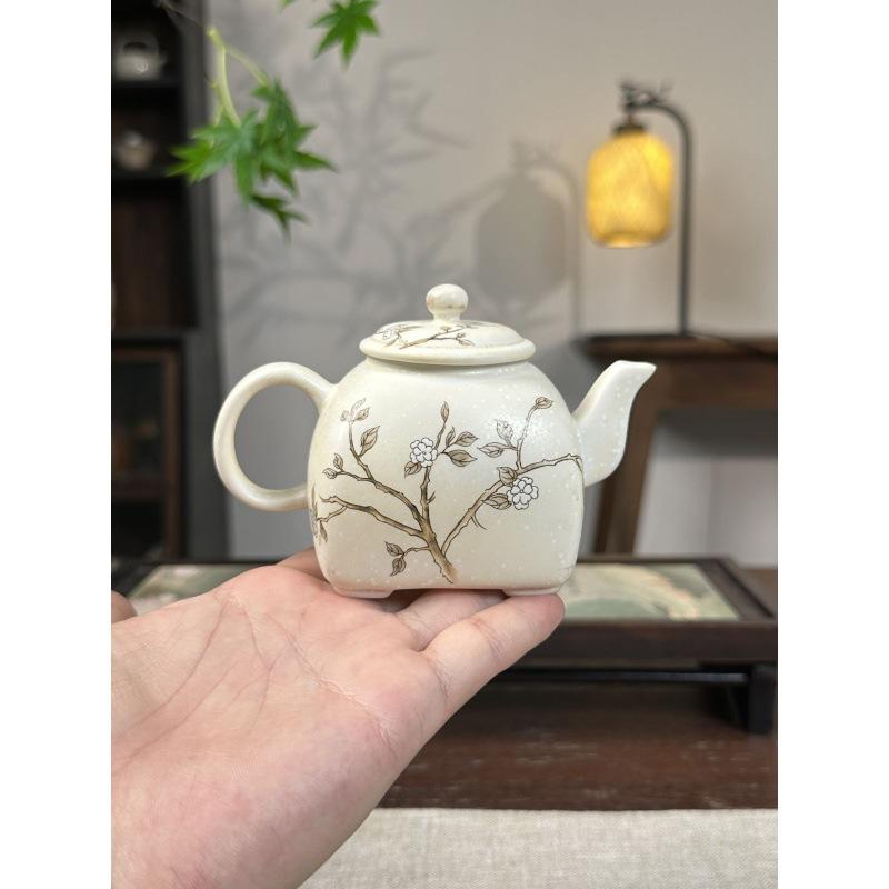 ・色: イエロー、四方壺・素材: セラミック・容量: 101mL-200mL・スタイル: モダン簡約・分類: 陶