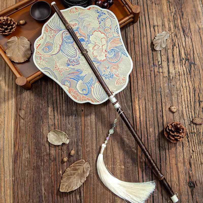 扇子 女性 古風 仙女 春夏 涼感 折りたたみ 耐用 古典 漢服 チャイナドレス ダンス 腰用 長柄 団扇