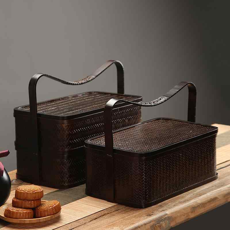 竹編み 収納バスケット 茶具 食器 果物 ピクニック ハンドメイド ナチュラル素材 手工芸 家庭用 インテリア ギフトラッピング 耐久性 軽量 環境配慮 日常使い 多用途 整理整頓 ダイニング キッチン 屋外 持ち運び 伝統工芸 風合い 自然派 シンプル