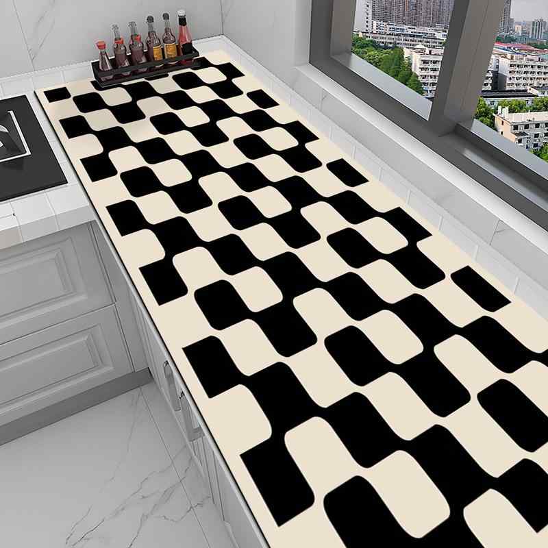 キッチン カウンターパッド 防水 防油 断熱 保護 マット 拭き取り 簡単 水切り 機能 シンプル デザイン 家庭用 テーブル 保護...