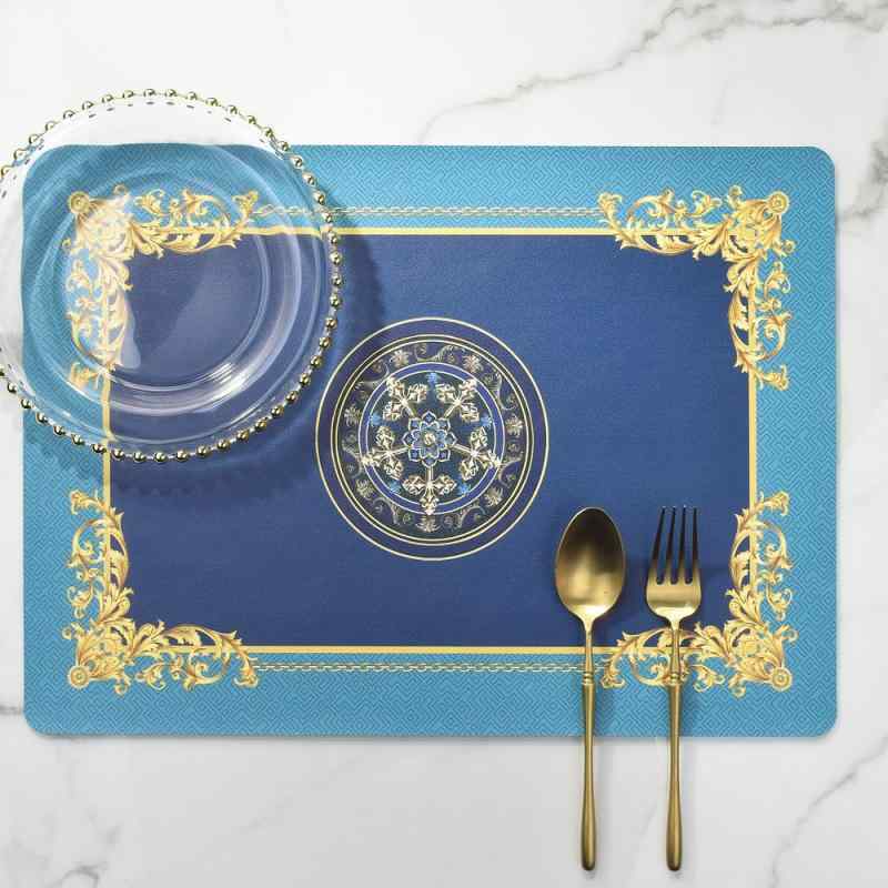 断熱マット 家庭用 アメリカンスタイル 高級感 PVC テーブルマット 防熱 厚手 コップ置き ボウル置き ..