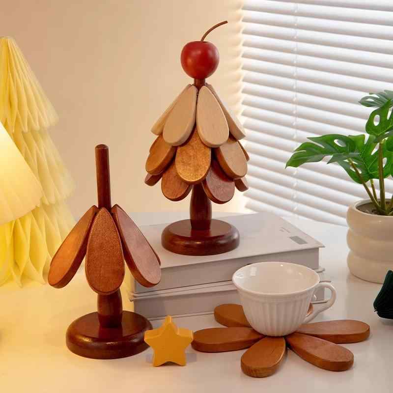 コースター ユニセックス 木製 実木 ホーム インテリア デスクトップ 飾り テーブルマット 断熱 グラス 置き ドリンク 保護 木デザイン ナチュラル 日常使い ダイニング キッチン 雑貨 アクセサリー