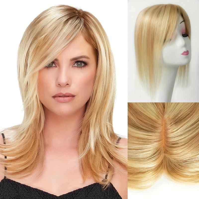 増発ヘアピース レディース 頭頂部 白髪カバー リアル手縫い風 自然仕上がり 部分ウィッグ 薄毛対策 地毛一体型 調整可能クリップ 日常使い 通勤 通学 インドア アウトドア 軽量 通年用