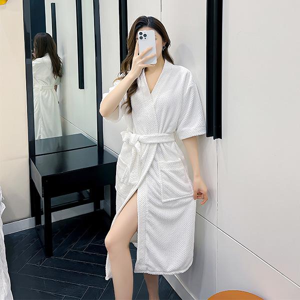 浴衣 男女兼用 厚手保暖 コーラルフリース 肌触り良い 吸水 ゆったり 柔らかい ルームウェア リラック..