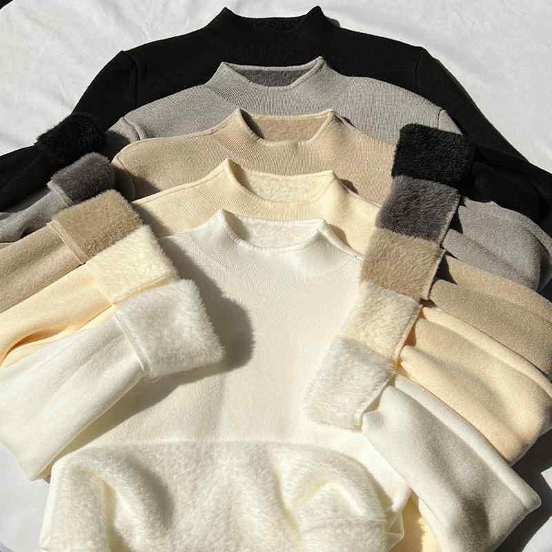 ・パターン: 無地・厚み: 厚手・組み合わせ: 単品・シルエット: スリム・袖タイプ: 標準袖・領タイプ: ハーフハイネック・袖丈: 長袖・色: アプリコット,ホワイト,ブラック,ライトグレー,オートミール,グレー,ダークブラウン・サイズ:...