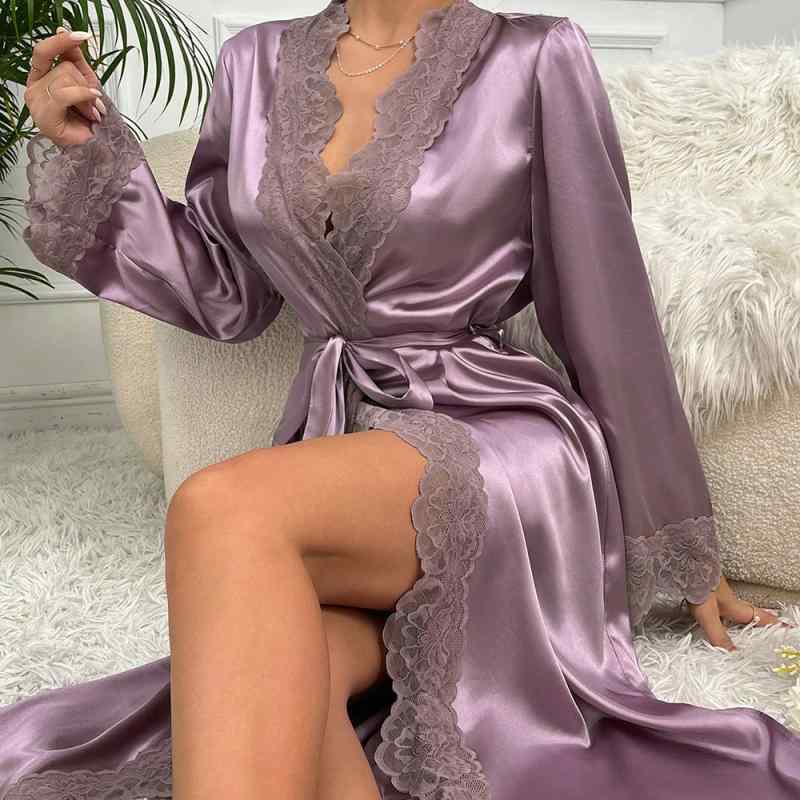 ウェディングローブ レディース ロング丈 新娘用 ブライズメイド 人工シルク 開き浴袍 和服風 モーニン..