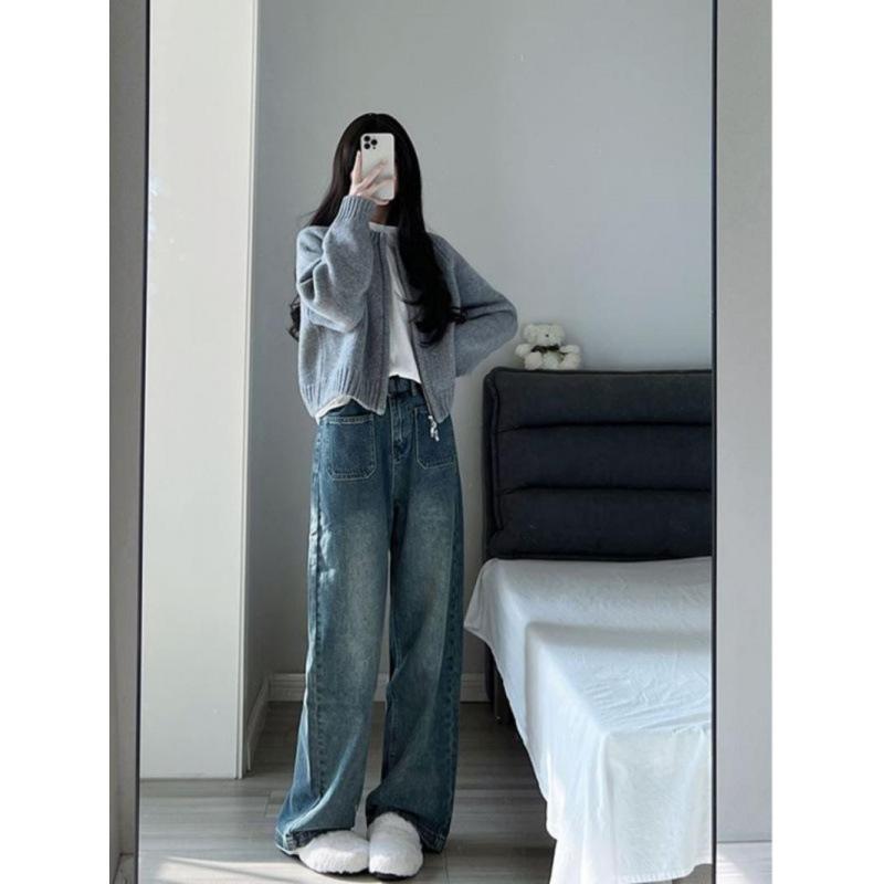 Rakuten - レディース 秋冬 ニットカーディガン ダブルジッパー ゆったり 大サイズ アウター トレンド デザイン 切り替え ニットトップス 接触冷感 吸湿速乾 軽量 素材 綿混 ブラック ピンク系