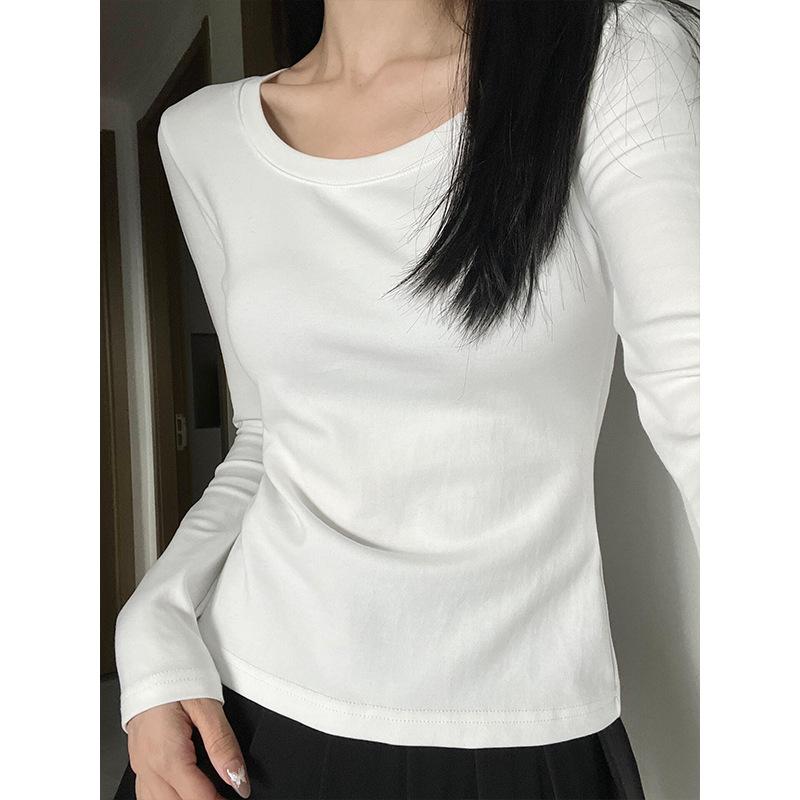 ・主素材: ポリエステル 30-50%・デザイン: プルオーバー・袖丈: 長袖・シルエット: スリム・着丈: 短め (40-50cm)・首元: Uネック・袖デザイン: 標準袖・カラー: 白,黒,白花グレー・サイズ: S,M,L,XL・スタイ...