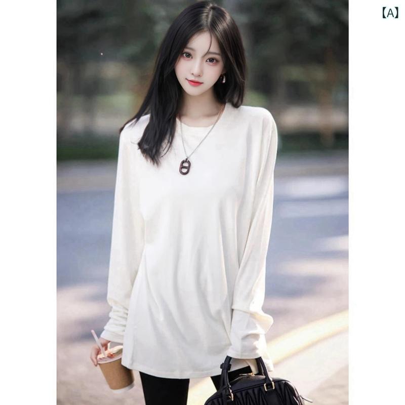 レディース 長袖Tシャツ 純綿 インナー 暖か...の紹介画像2