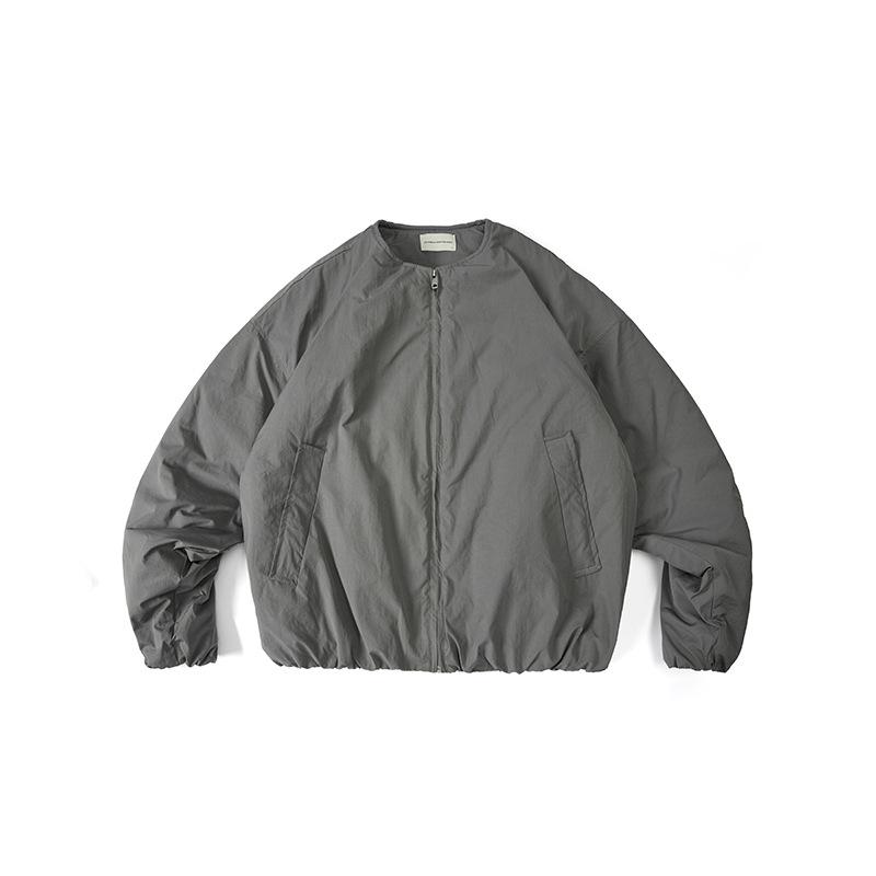 Other Jackets Jumpers - 秋冬 コート 男女兼用 アメリカンスタイル 無地 丸首 ゆったり レトロ シンプル コットン 暖か 日常使い 軽量 吸湿速乾