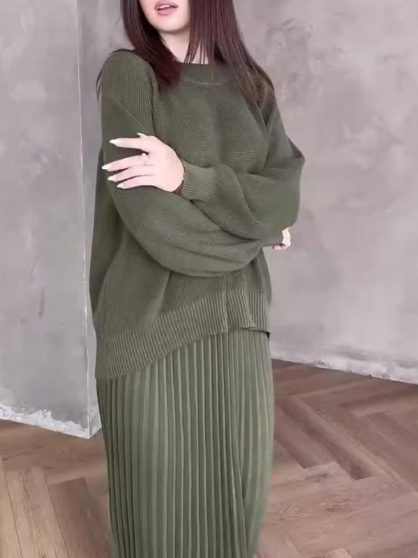 2個セット・素材: ポリエステル・厚み: 中厚・セット: 2点セット・シルエット: ルーズ・袖タイプ: 標準袖・ネックライン: クルーネック・袖丈: 長袖・デザイン要素: プリーツ・加工: パッチワーク/ステッチ・色: 白,キャラメル,青,...