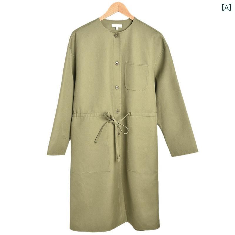 秋冬 レディース ワンピース ドローストリング デザイン カジュアル 極簡 ミニマリスト風 シンプル スタイル ゆったり ロングドレス 日常着 街着 オフィス 着回し 快適 軽やか