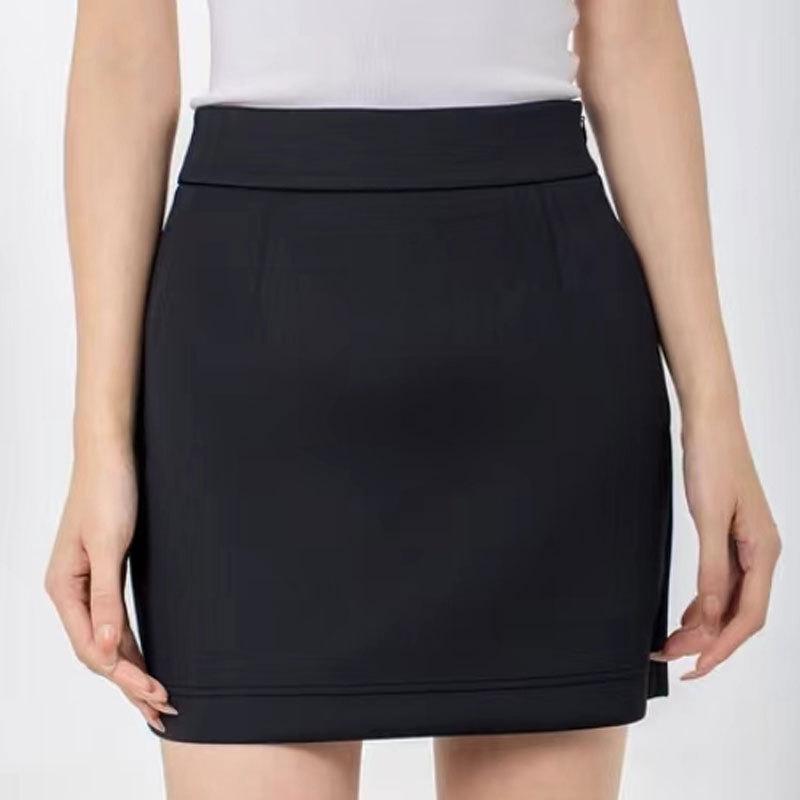 スカート レディース 秋冬 カジュアル シンプル スリム ヒップハグ ミディスカート 膝丈 包み込む シルエット 日常使い コーディネート 自由 快適 着こなし スタイリッシュ ベーシック アイテム ワードローブ 必須