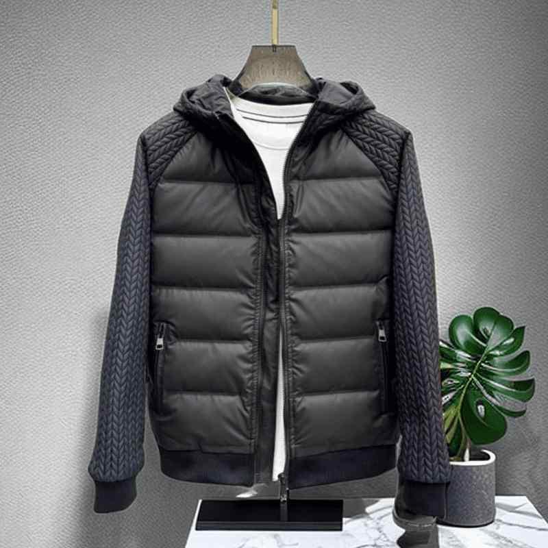 コート メンズ 秋冬 フード付き 綿素材 コットン ジャケット シンプル 切り替え 単色 デザイン 男女兼用 カップル 暖かい 防寒 通勤用 通学用 アウトドア デイリー ウェア